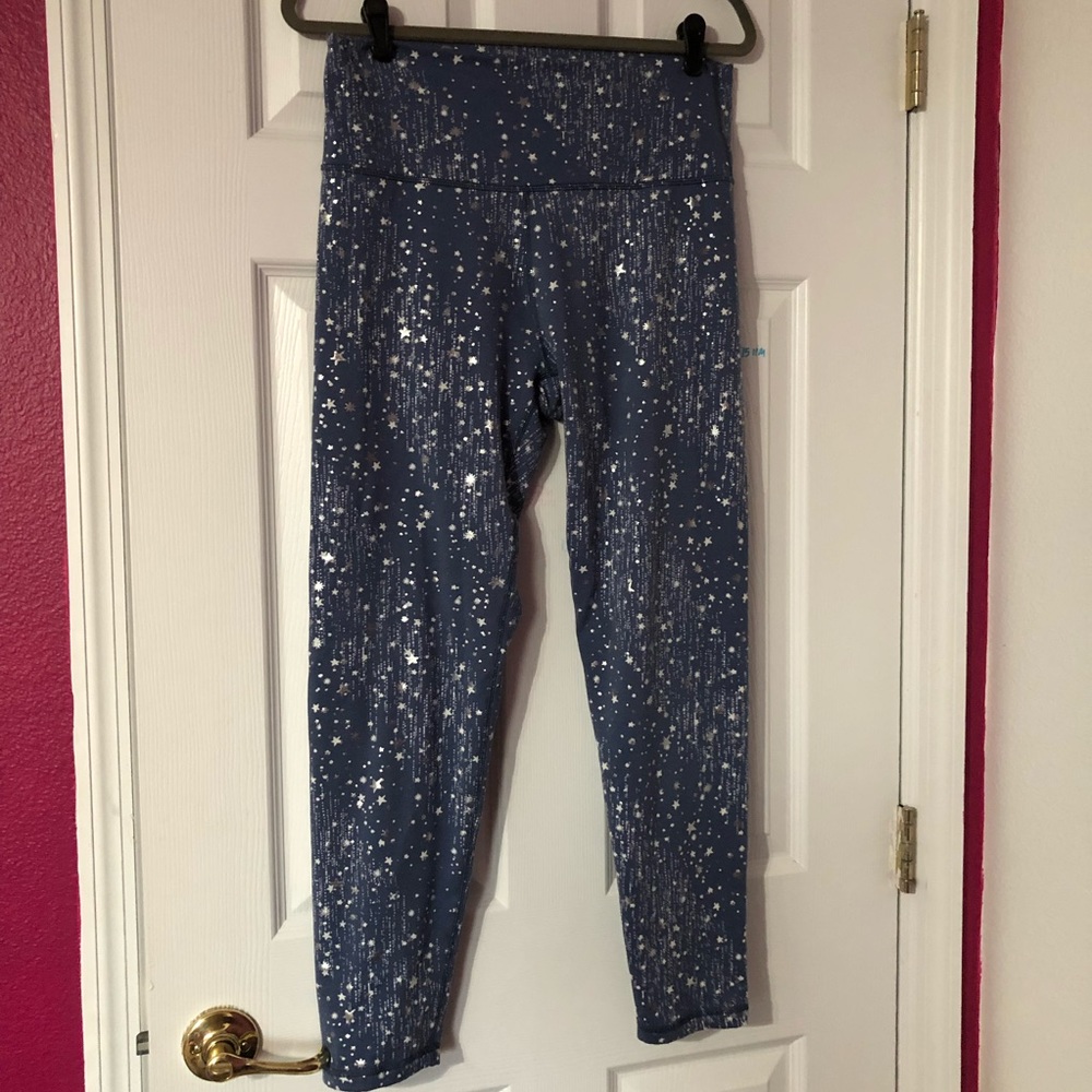 Aerie Star Print Fleece Leggings